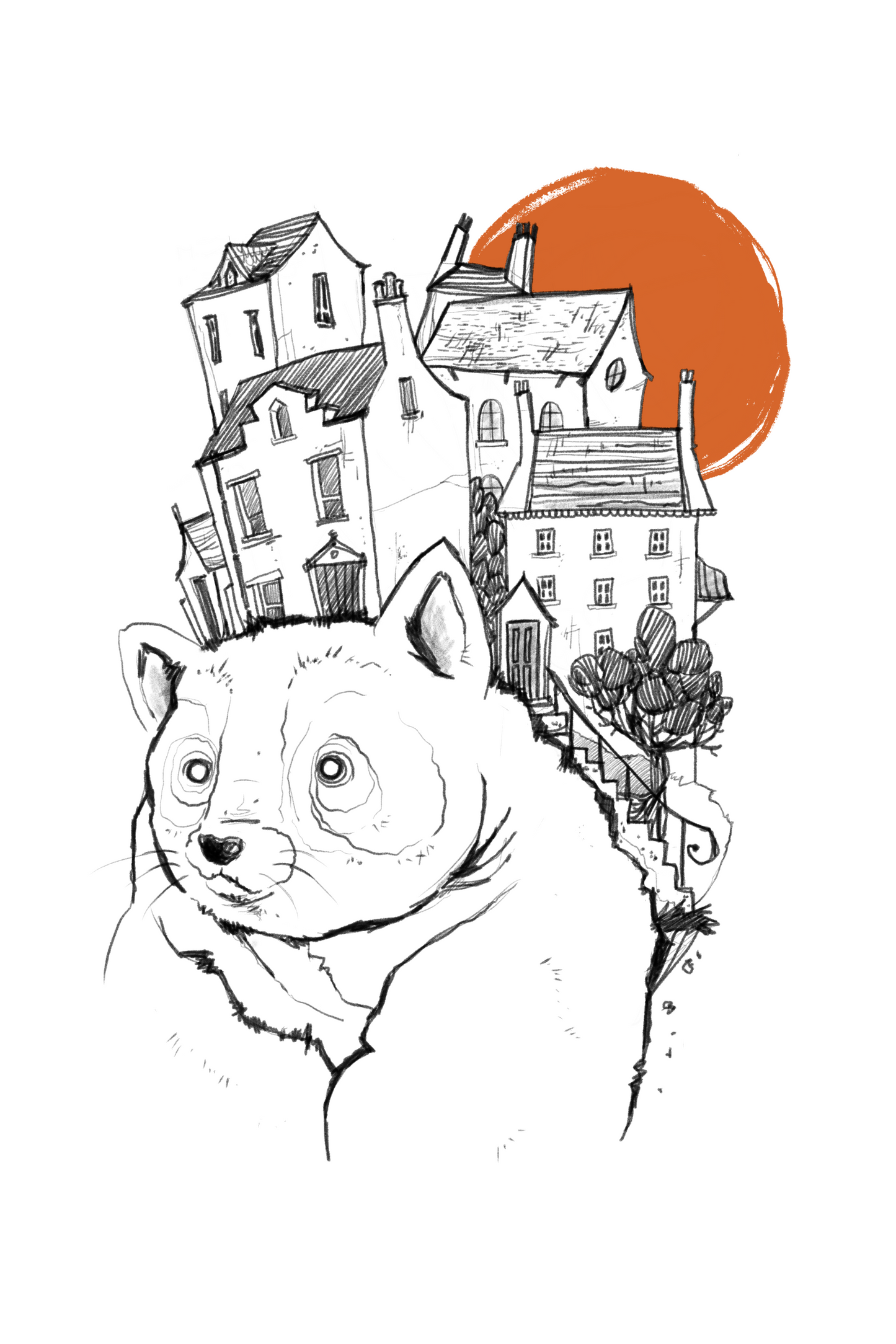 House Hunt Art Print (12 x 18 in)