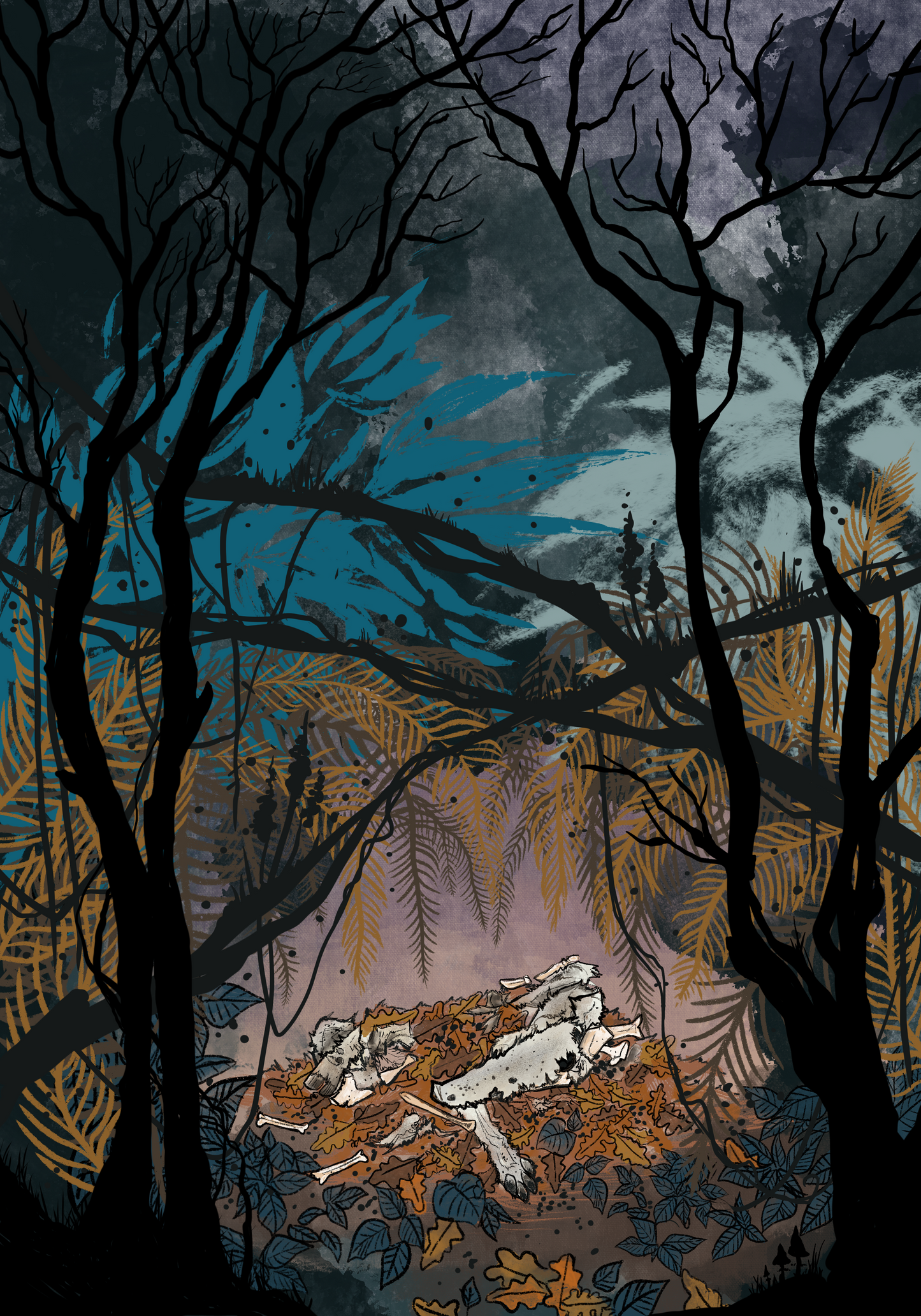 These Old Bones Art Print (12 x 18 in)