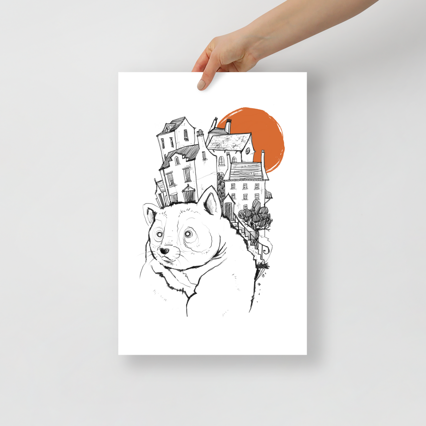 House Hunt Art Print (12 x 18 in)